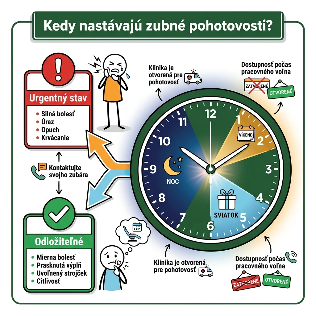 Ilustrácia zubnej pohotovosti – urgentné stavy
